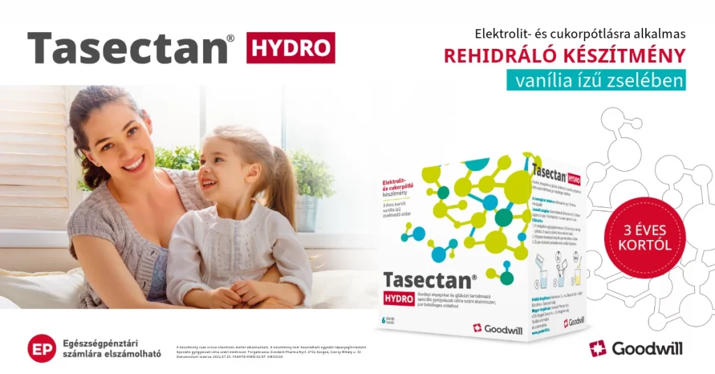 Tasectan Hydro orális rehidráló készítmény folyadék- és cukorpótlásra